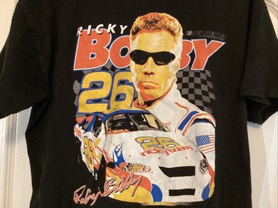 Talladega Nights Ricky Bobby T-Shirt L Black Will Ferrell NASCAR Movie 2017