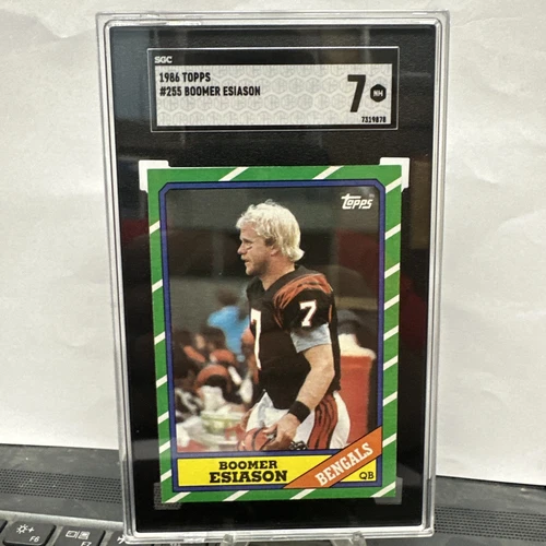 1986 Topps Boomer Esiason #255 SGC 7 RC 