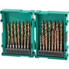T34017 29 Pc. M35 Cobalt Step Point Drill Bit Set