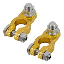 1 Pair Universal Brass Battery Terminal Connector Heavy Duty Cable End Connec...