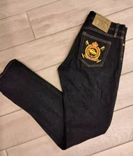 Ralph Lauren Sport Women's Thompson 650 Skinny Jeans Challenge Cup Crest Size 30