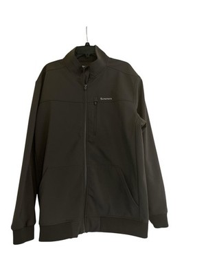 Simms Rogue Softshell Fleece Mens Size 2XL /2TG  Brown Full Zip Jacket Fishing