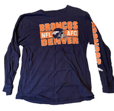 Team Apparel Boys Denver Broncos Long Sleeve T-Shirt Size XL 14/16 Youth NFL