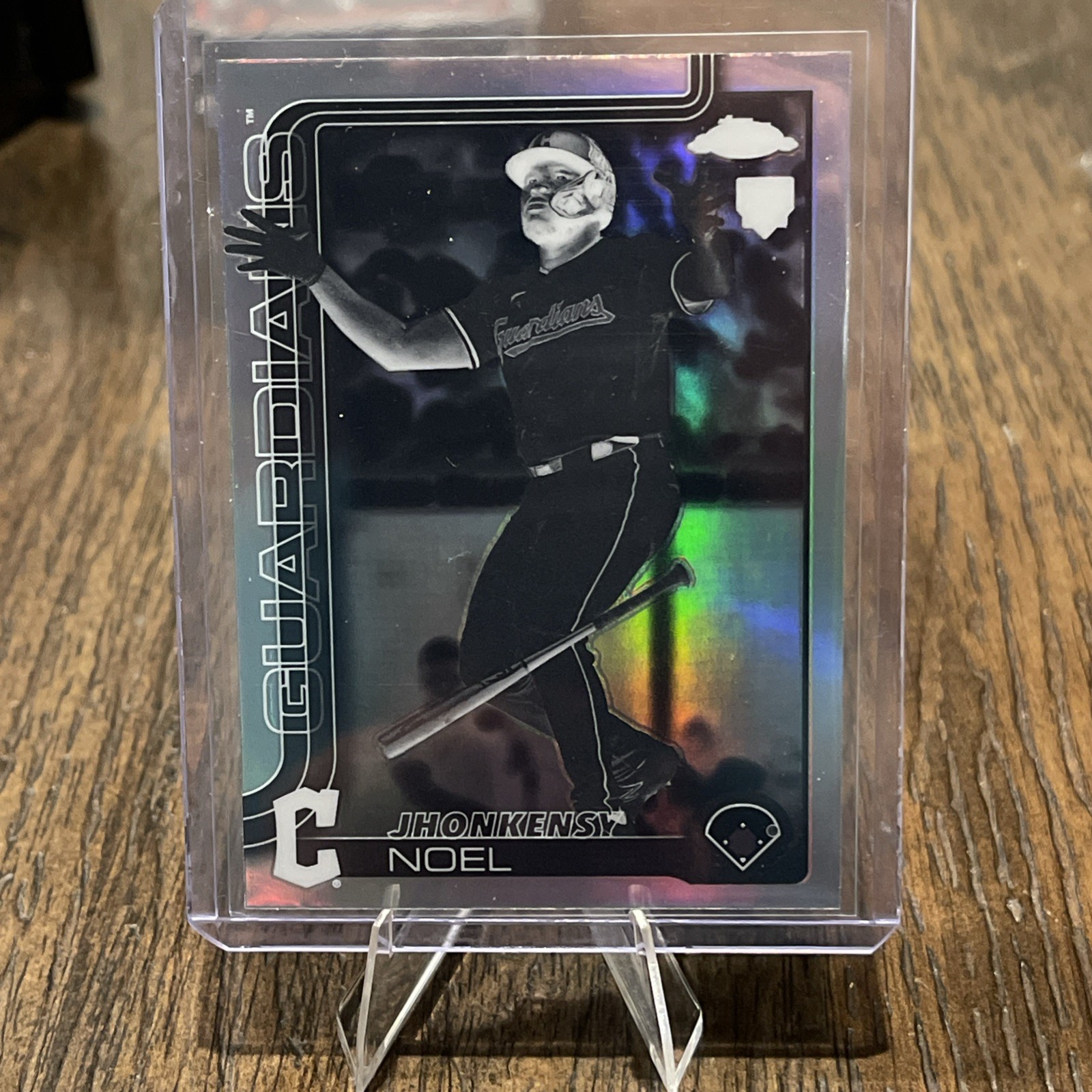 2025 Topps Chrome Jhonkensy Noel RC #291 Negative Refractor (RC) SP Indians