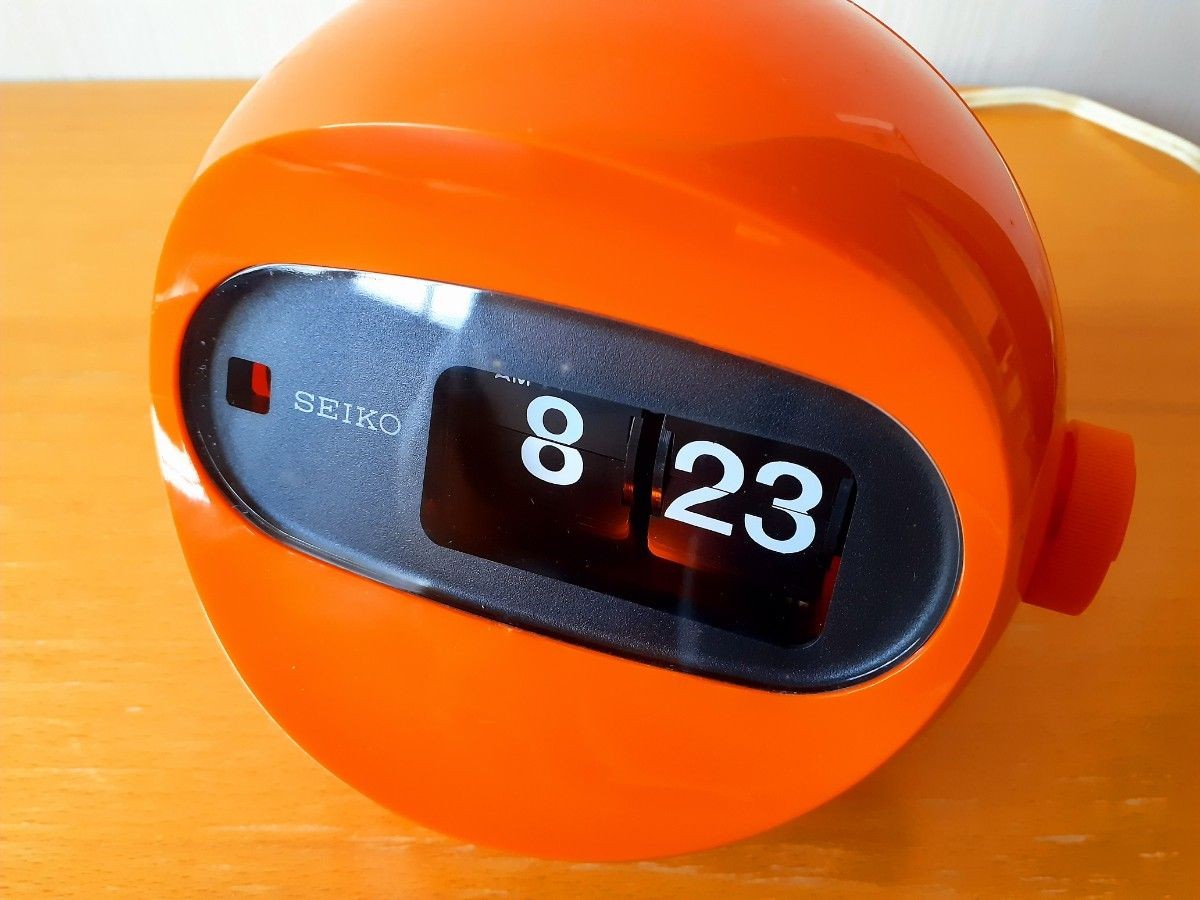 SEIKO Vintage Digital Clock SD-506 Orange Space Age 60Hz Tested | eBay