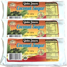 Jempol Palm Sugar Gula Jawa 17.6oz (500g) – 3 Packs – Premium Palm Sugar