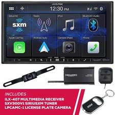 Alpine ILX-407 7 Multimedia w/ License Plate ...