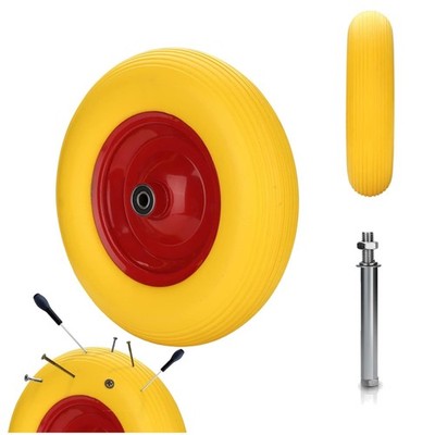Gummirad Schubkarre PU Vollgummi Reifen Achse 4.80 4.00-8