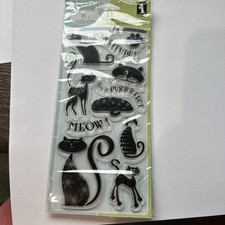 Inkadinkadoo Rubber Stamp Cats