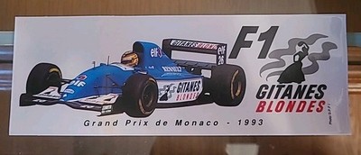 Sticker / Aufkleber, Formel 1 F1 Fomula Championship Monaco Grand Prix 1993