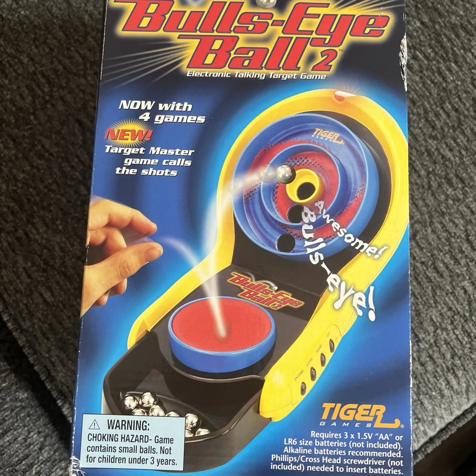 Электронная говорящая мишень Tiger Games Bulls-Eye Ball 2 Hasbro 2005 ЗАПЕЧАТАННАЯ - Изображение 2 из 4