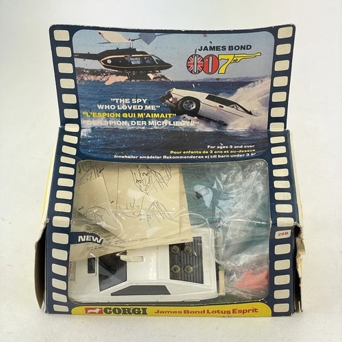 Vintage Boxed Corgi Toys 269 007 James Bond Lotus Esprit Box A/F
