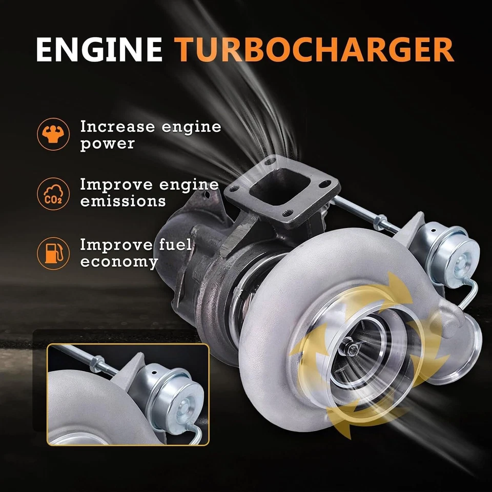 HX35W Turbo Turbocharger for Dodge Ram 2500 3500 Cummins 5.9L 1999-2002 3592766 - Image 4 of 4