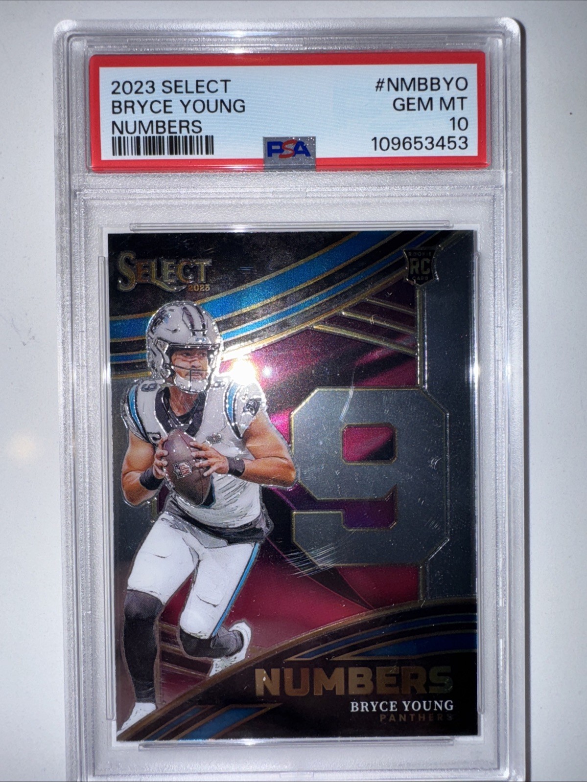 Bryce Young Panini Select Numbers #NMBBYO Base