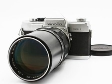MINOLTA SR-1 SLR Film Camera MC TELE ROKKOR-QF 200mm f/3.5 Lens JAPAN Exc 3 
