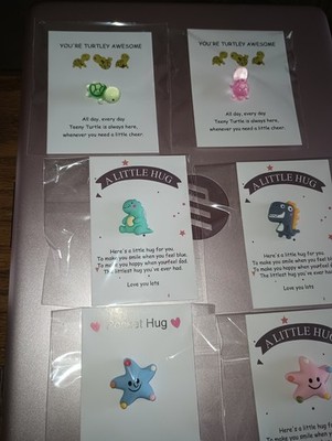 Pocket Hugs   Set of 10 Cute Shapes (Dinosaurs & Stars and Turtles)