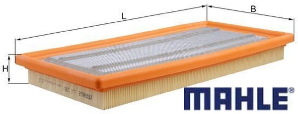 Mahle LX261 Luftfilter Luftfiltereinsatz FüR Porsche-image