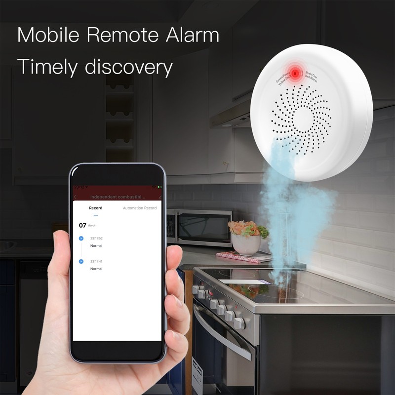 ZigBee Smart Gas Leak Detector Natural Combustible Gas Leakage Sensor Alarm NEW