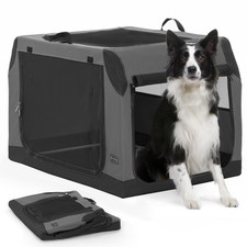 Dog Travel Crate, Soft Sided Dog Crate - 36 Inch Sturdy Adjustable Structure,...