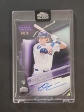 2026 Topps Chrome Black Autograph Owen Caissie Purple /75