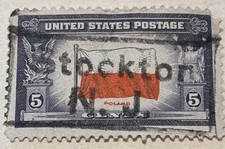 STOCKTON NJ LOCAL BOX BOXCAR PRECANCEL CANCEL SC 909 POLAND OVERRUN COUNTRY PBC