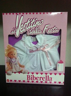 Mattel BIBERELLA KLEID CHEERFUL TEARFUL BEBE SURPRISE FREUDENTRANCHEN MIB,1991