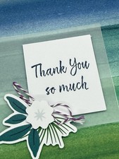 Stampin Up Handmade Thank You Card With Envelope
