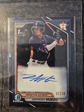 2024 Bowman Sapphire Edition Chrome Autographs Anthony Huezo Black Sapphire /10