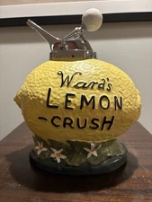 1920’s ORIGINAL WARD'S LEMON CRUSH SODA FOUNTAIN SYRUP DISPENSER - CHICAGO