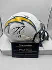 Philip Rivers San Diego Chargers Signed Mini Helmet Fanatics COA