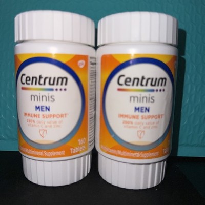 Centrum Minis For Men, Immune Support, 160 Tablets, Exp: 03/2027 **Set Of 2**