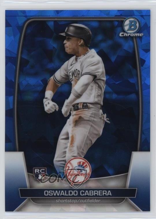 2023 Bowman Chrome Sapphire Edition Oswaldo Cabrera #33 Rookie RC 12g7