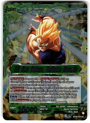Son Gohan // SS Son Gohan, Reliable Growth BT30-043 Dragon Ball BT30 Uncommon Fo
