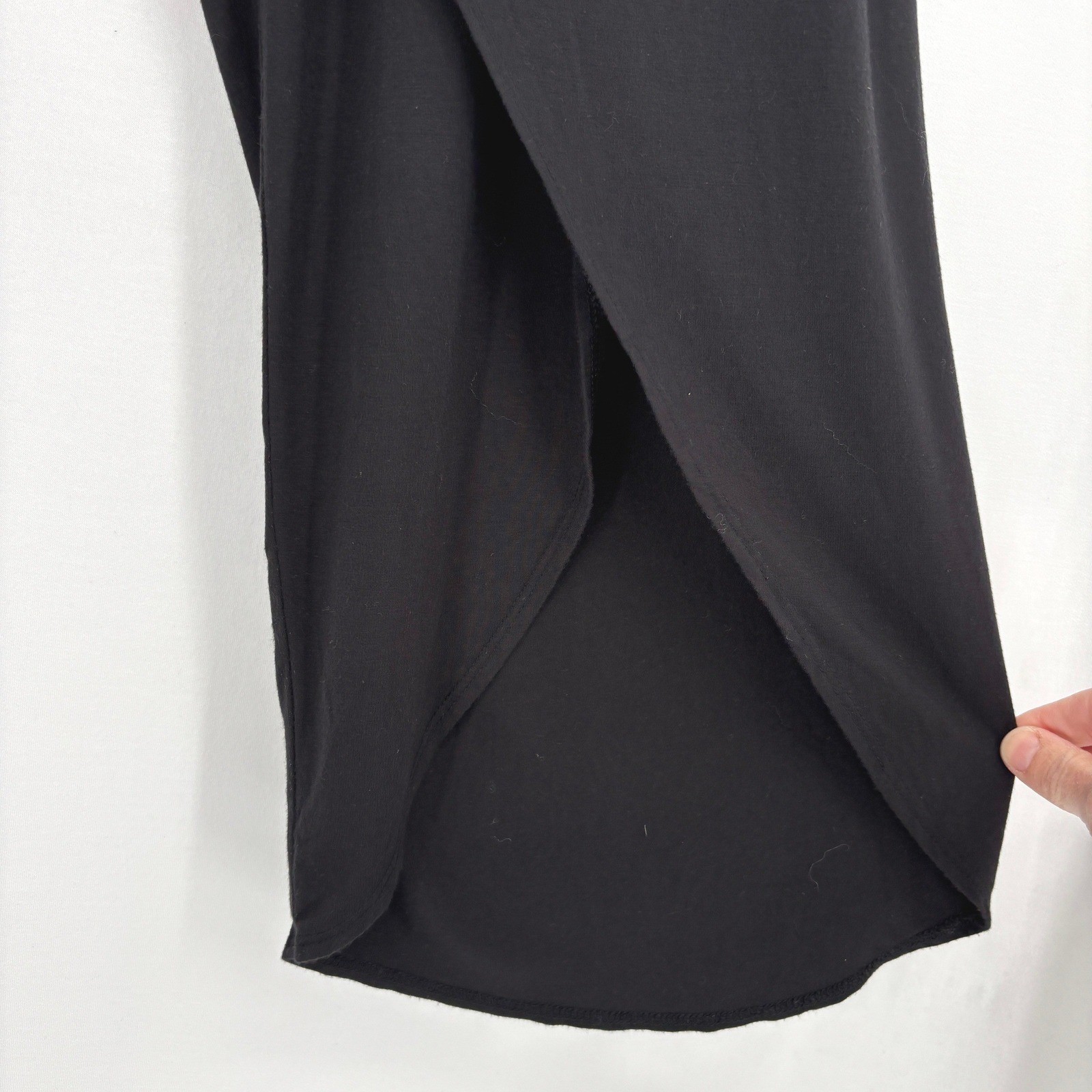 Athleta Release Black Cropped Split Wide Leg Work… - image 3