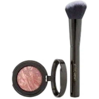 Laura Geller Blush-n-Brighten Marbelized Blush & Brush Set New Gift