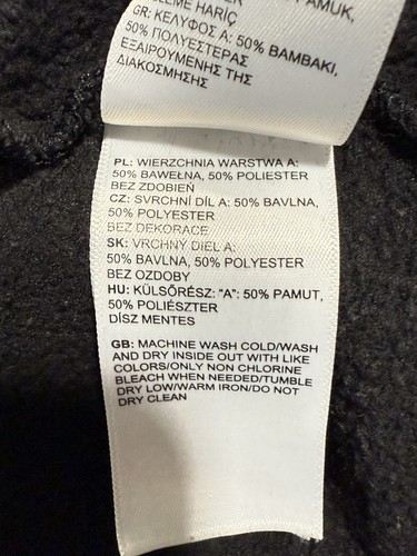 The North Face Hoodie Mens Small Pullover Sweatshirt Never Stop Exploring Black - Picture 8 of 17