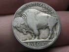 1917 D Buffalo Nickel 5 Cent Piece- Denver, Good/VG Reverse Details