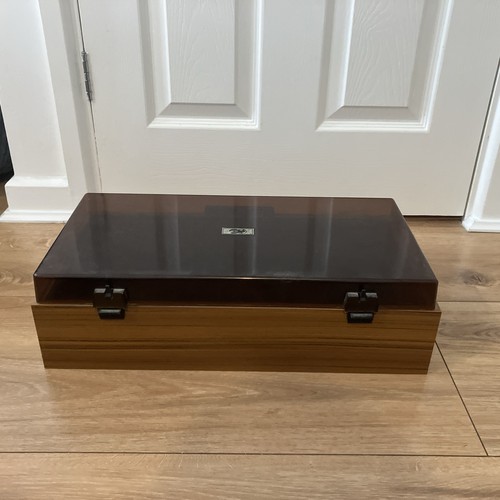 VHS Video Cassette Storage Case 14 Tapes Vintage 1980’s Hinged Lid Retro - Picture 9 of 11