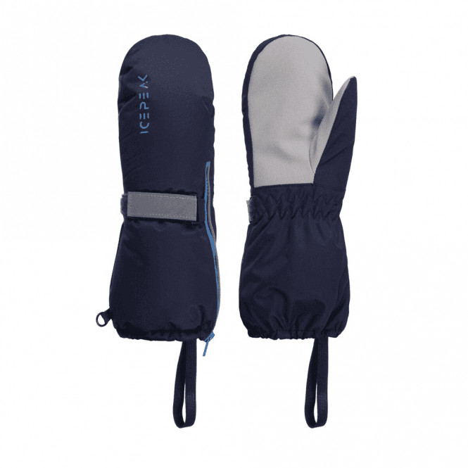 Icepeak Junior Halfmoon Mitten: Dark Blue: M