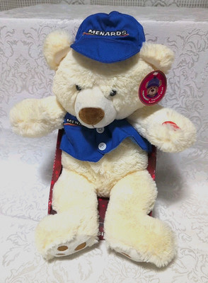 Menards Singing Bear Sitting 12'' Plush Plays Store Song Anico