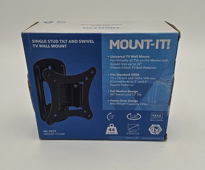Mount-It! Tilt Wall TV Mount 44 lbs Max 32 Inch Max MI-2829
