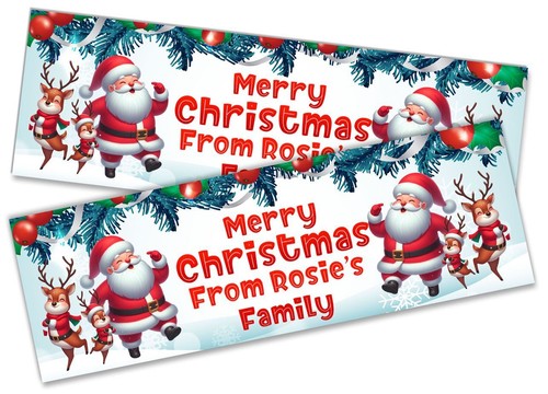 Personalised Christmas Banners Xmas Party House Decoration Occasion 538 - Picture 11 of 12