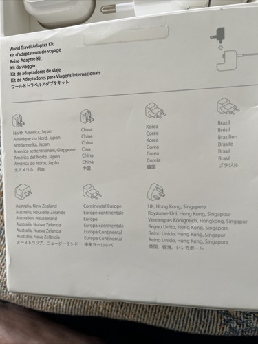 Apple MD837AM/A World Travel Adapter Kit - White - Picture 3 of 3
