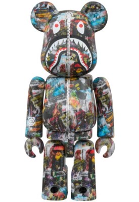 MEDICOM TOY BE@RBRICK BAPE LEGACY CAMO SHARK RED 100％ & 400