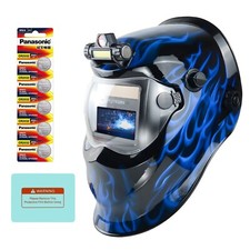 TRQWH Solar Powered Auto Darkening Welding Helmet Shade 9-13 2 Arc Sensor