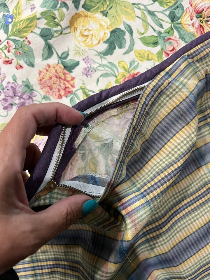 Custom Made TWIN Duvet Cover Cotton French Country Floral & Euro Sham EUC 2 Sets - Image 3 of 4