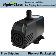 925 GPH Submersible Water Pump Hydroponics Aquarium Fountain Small Recirculating
