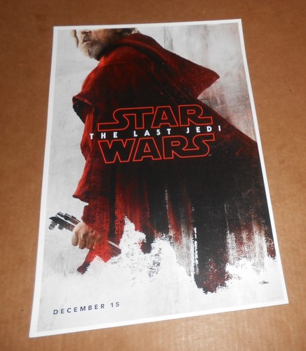 Star Wars the Last Jedi Movie Poster 11x17 RARE
