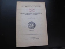 1943 Alaska Frontier Outpost Smithsonian Plates Map Arctic Eskimos Native People