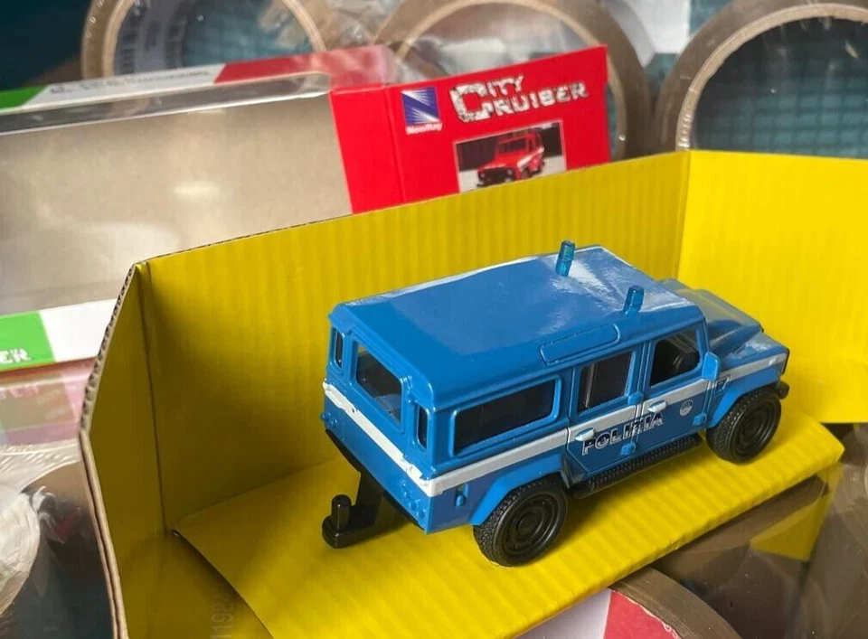 LAND ROVER DEFENDER PASSO LUNGO POLIZIA di Stato NEW RAY NEWRAY 1/43 camionetta - Immagine 3 di 4